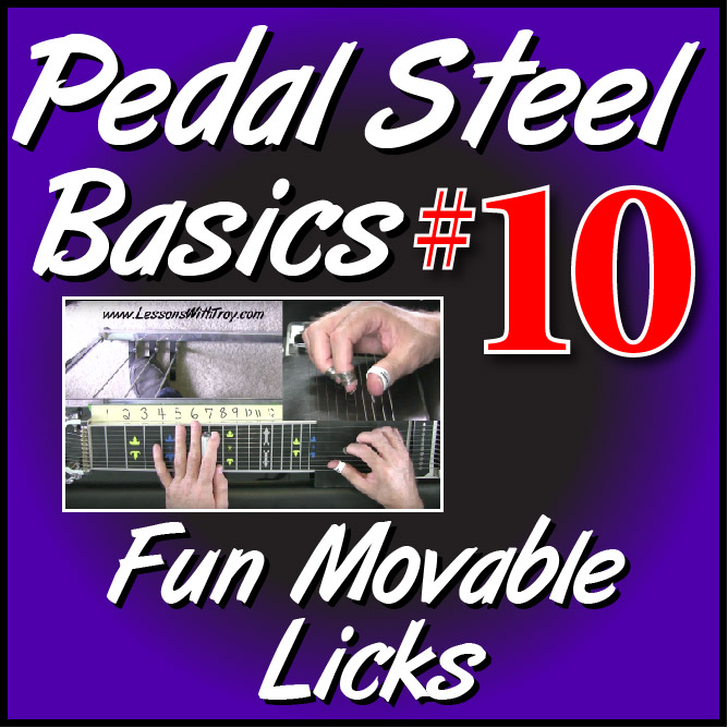 #10 - PEDAL STEEL BASICS - Fun Movable Licks