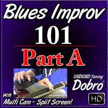 BLUES IMPROV. 101 - Part A - Scale Diagrams in GBDGBD Tuning