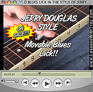D Blues Lick - Jerry Douglas Style