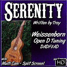 Serenity - An Original Tune for Weissenborn or Dobro - in Open D Tuning