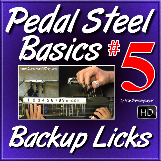 #05 - PEDAL STEEL BASICS - "Beginner Backup Licks"