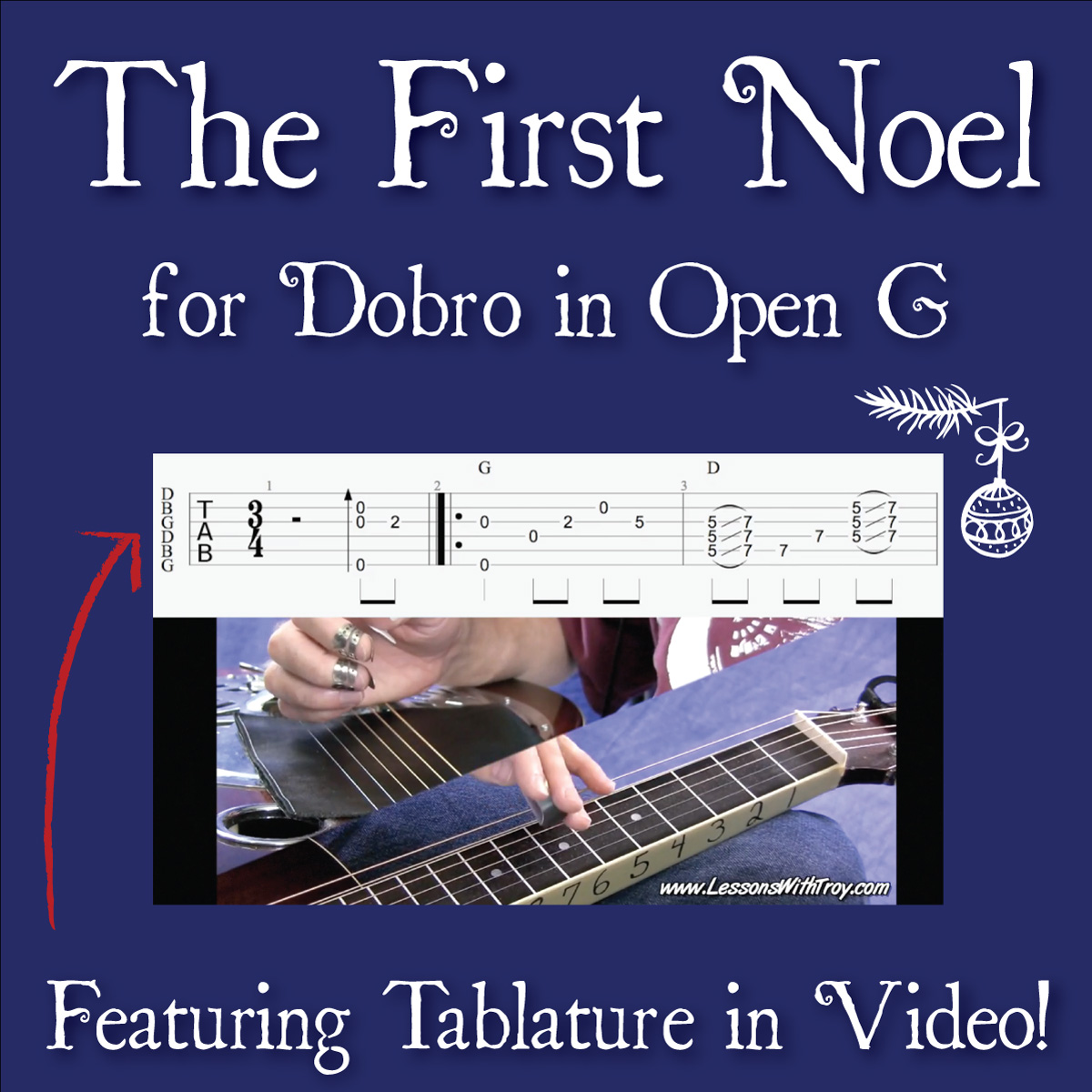 The First Noel - Christmas Song for Dobro