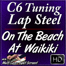 On The Beach At Waikiki - Hawaiian Song for C6 Lap Steel
