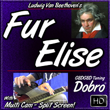 FUR ELISE - for Dobro written by Ludwig Van Beethoven