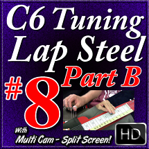 #8 B - C6 Basics - Slow Country Backup - Pedal Steel Sounds for Lap Steel