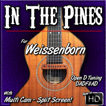 IN THE PINES - for Open D Tuning - Weissenborn