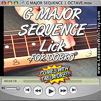 G Major Sequence Lick for Dobro®